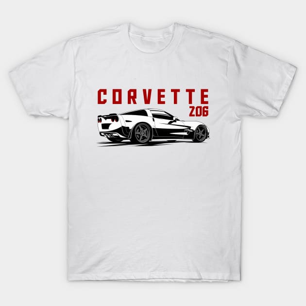 Corvette Z06 American Cars T-Shirt by masjestudio